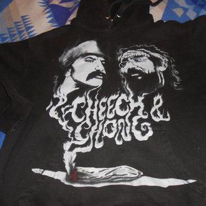 CHEECH AND CHONG PULL OVER HAND PAINTED HOODIE S